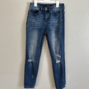 Judy Blue Jeans Distressed Relaxed Fit Size 28